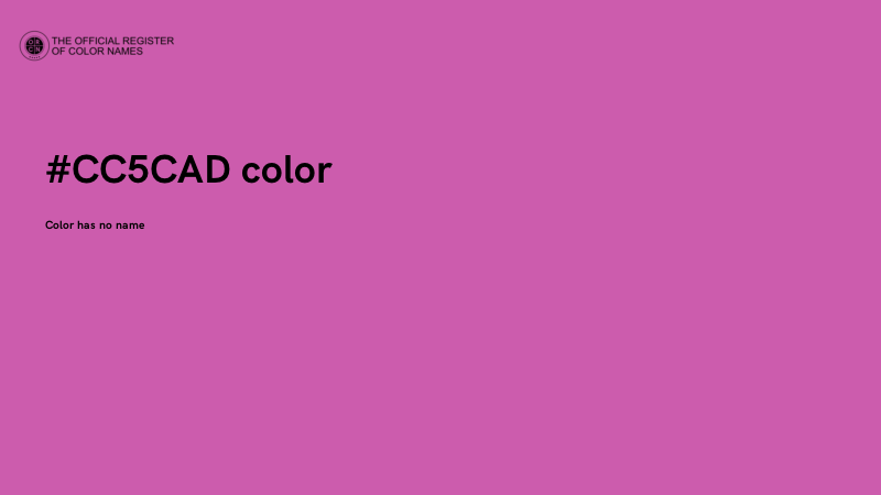 #CC5CAD color image
