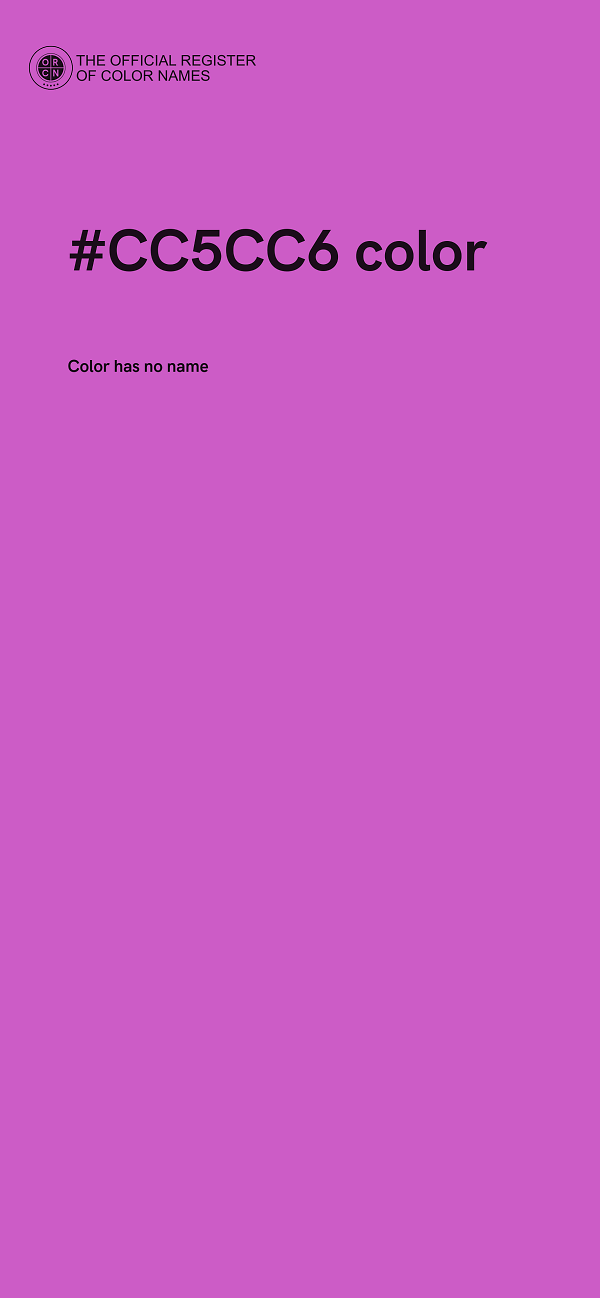 #CC5CC6 color image