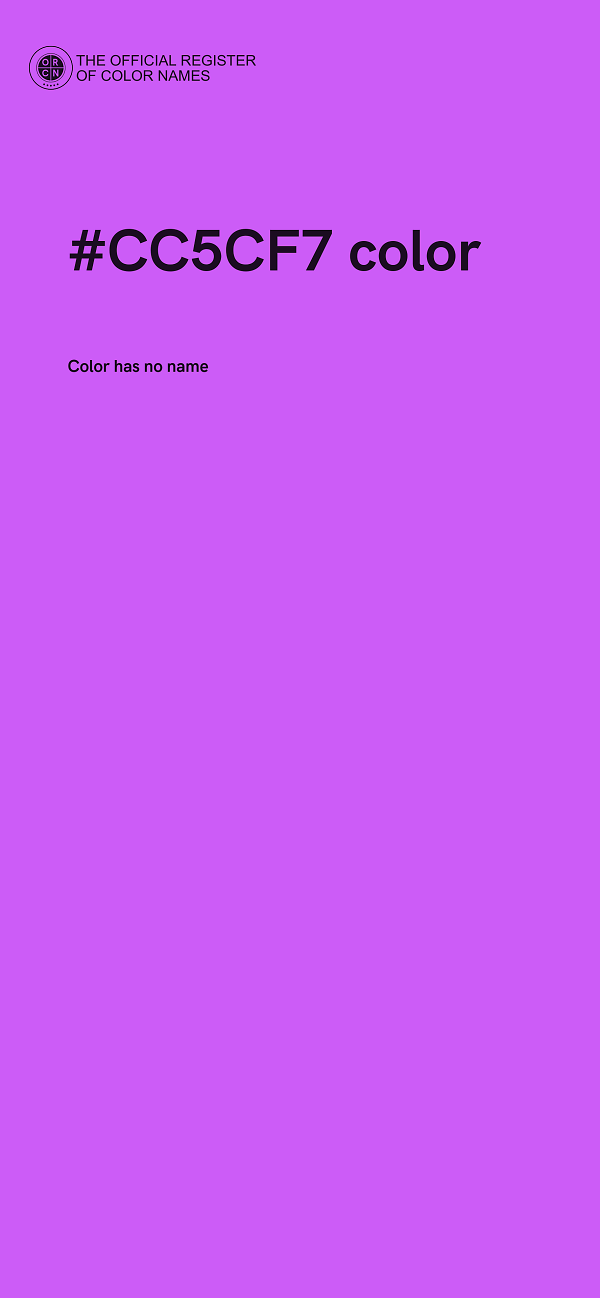#CC5CF7 color image