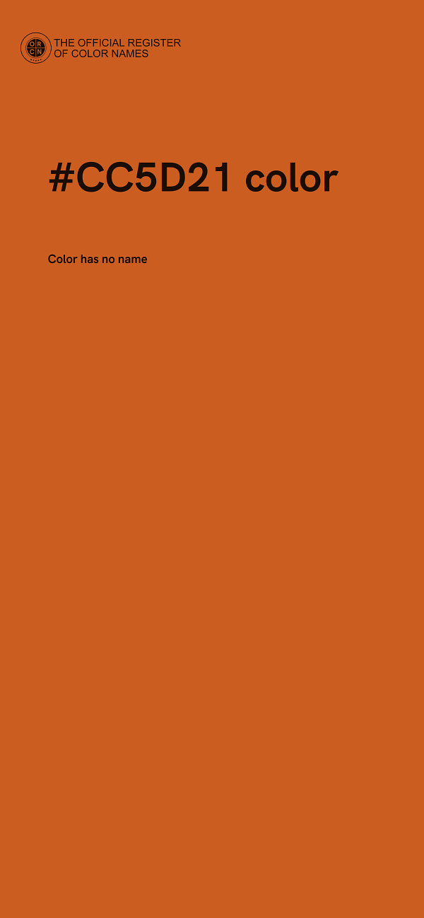 #CC5D21 color image
