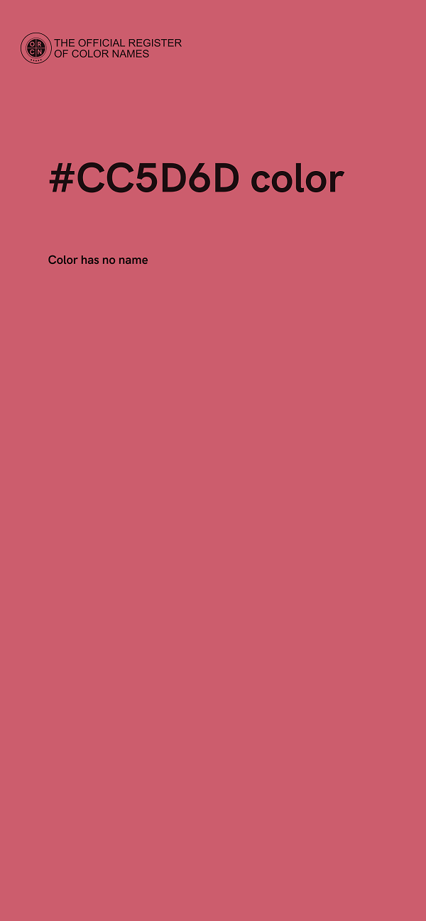 #CC5D6D color image