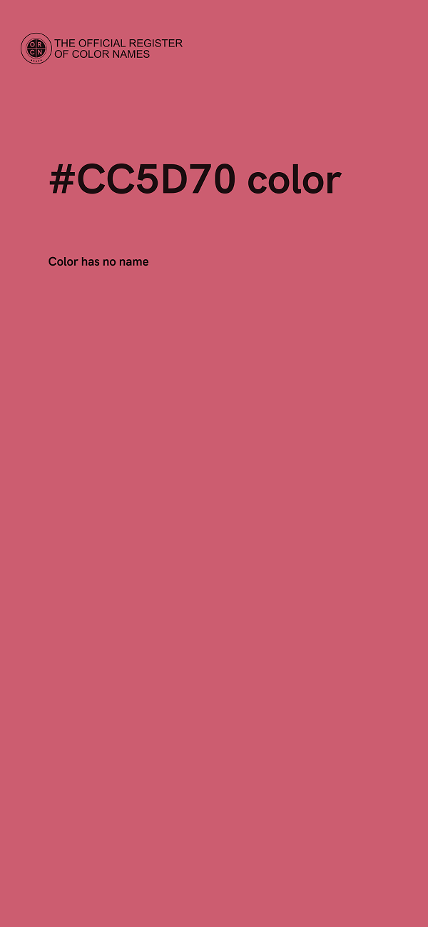 #CC5D70 color image