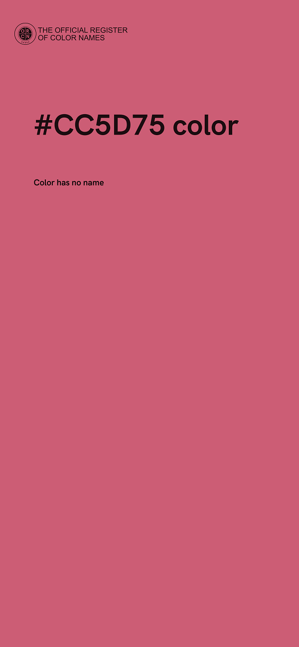 #CC5D75 color image