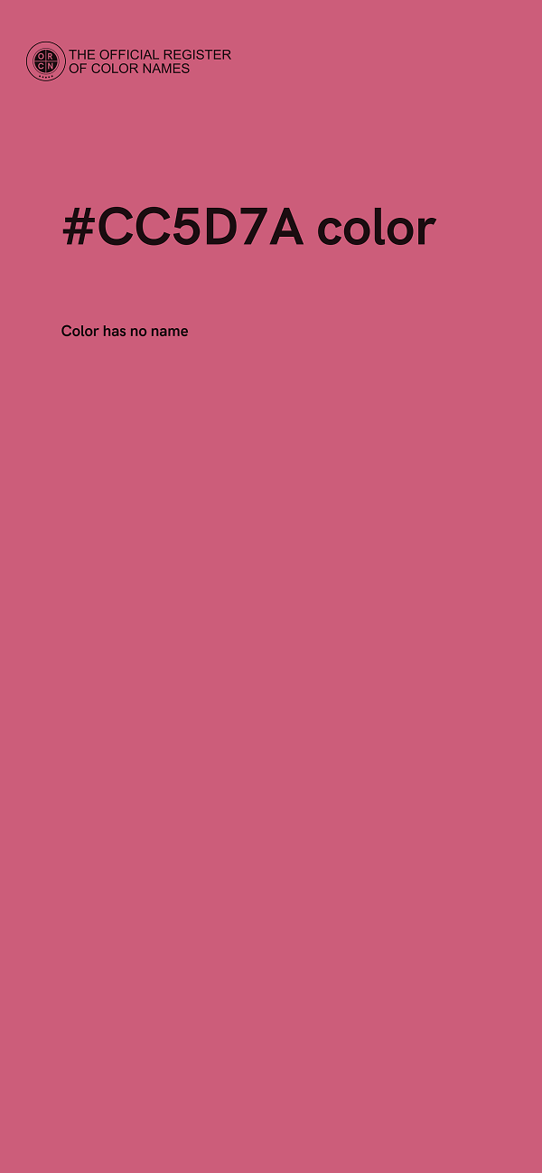 #CC5D7A color image