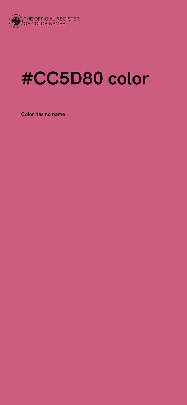 #CC5D80 color image
