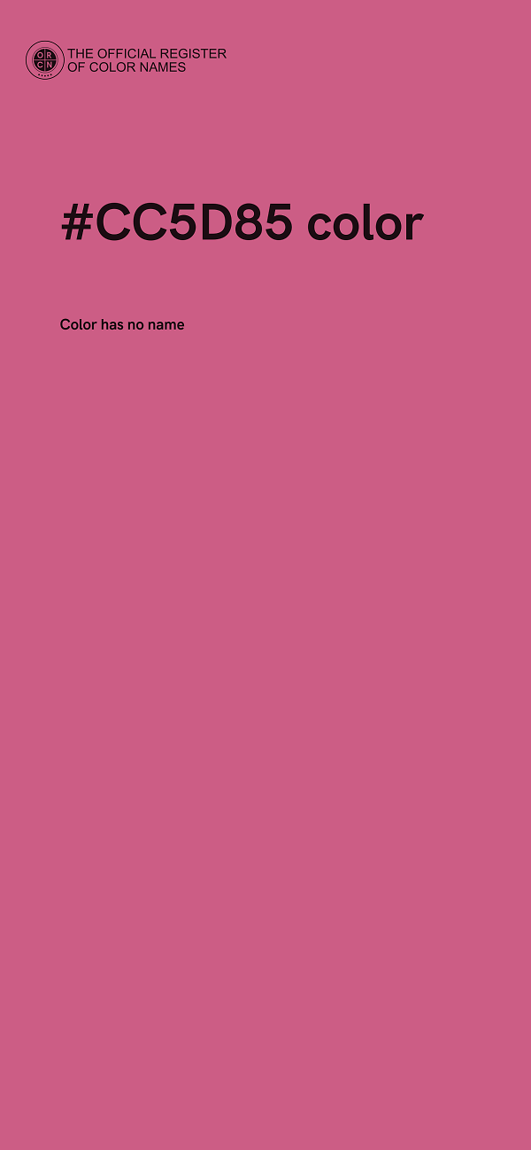 #CC5D85 color image