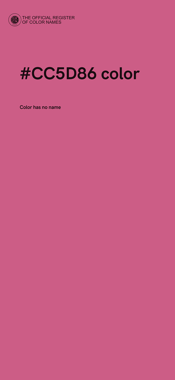 #CC5D86 color image