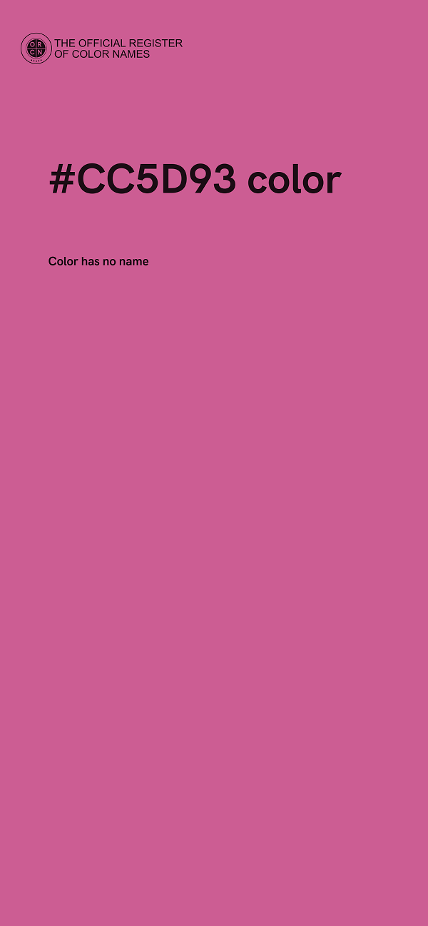 #CC5D93 color image