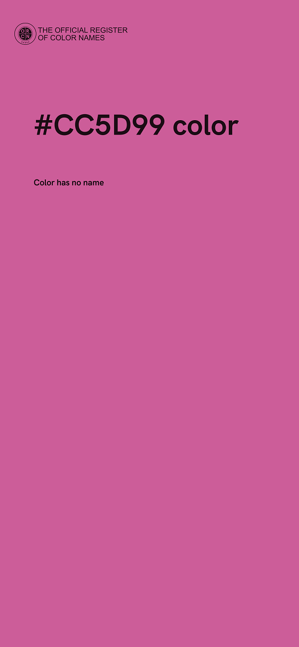 #CC5D99 color image