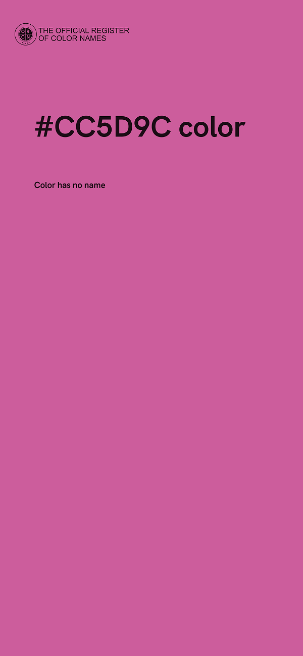 #CC5D9C color image