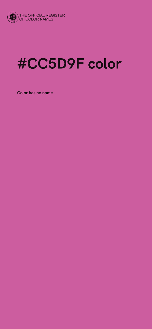 #CC5D9F color image
