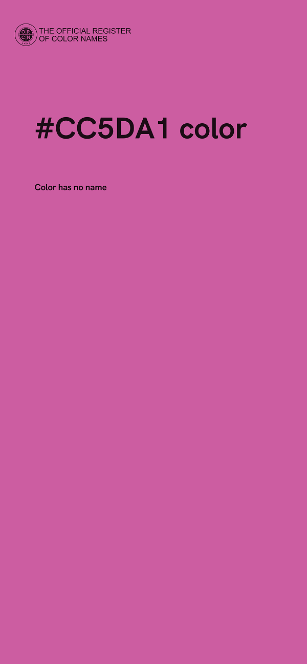 #CC5DA1 color image