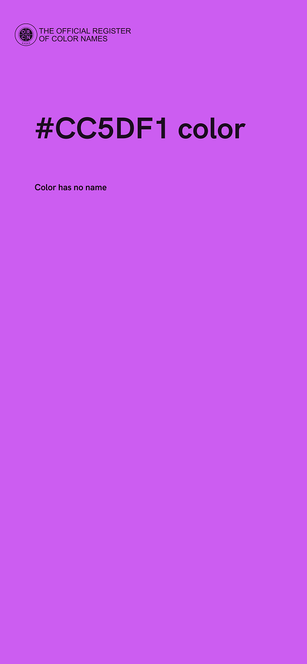#CC5DF1 color image