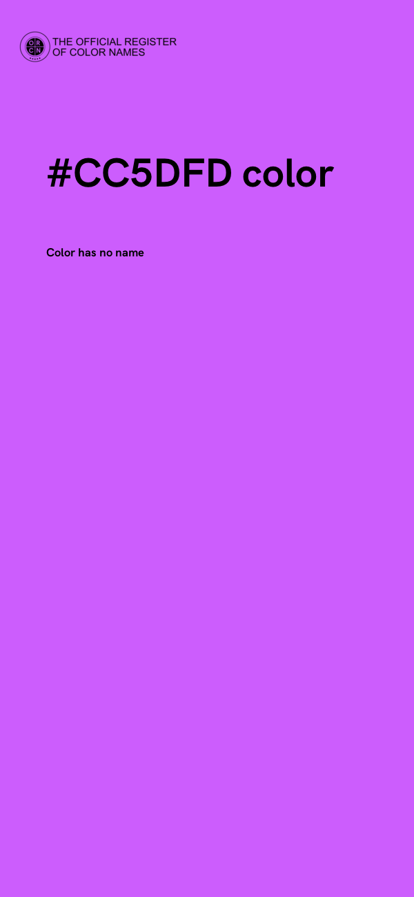 #CC5DFD color image
