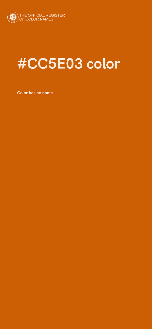#CC5E03 color image