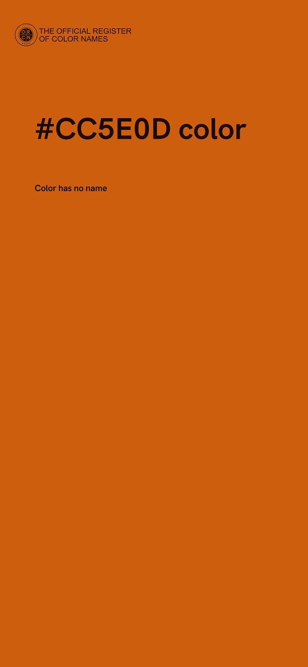 #CC5E0D color image