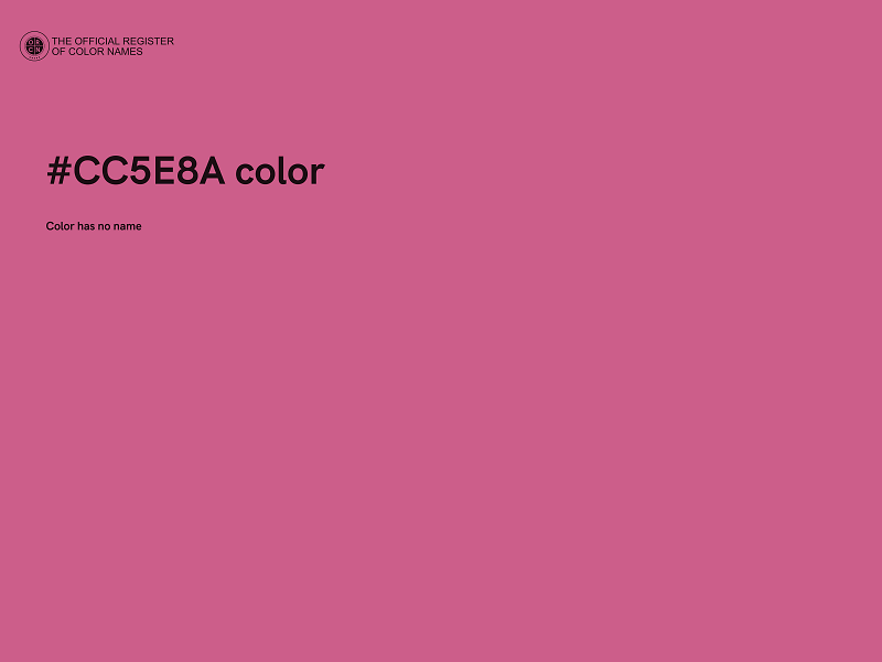 #CC5E8A color image