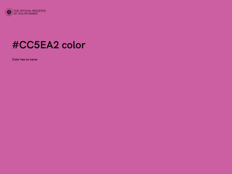 #CC5EA2 color image