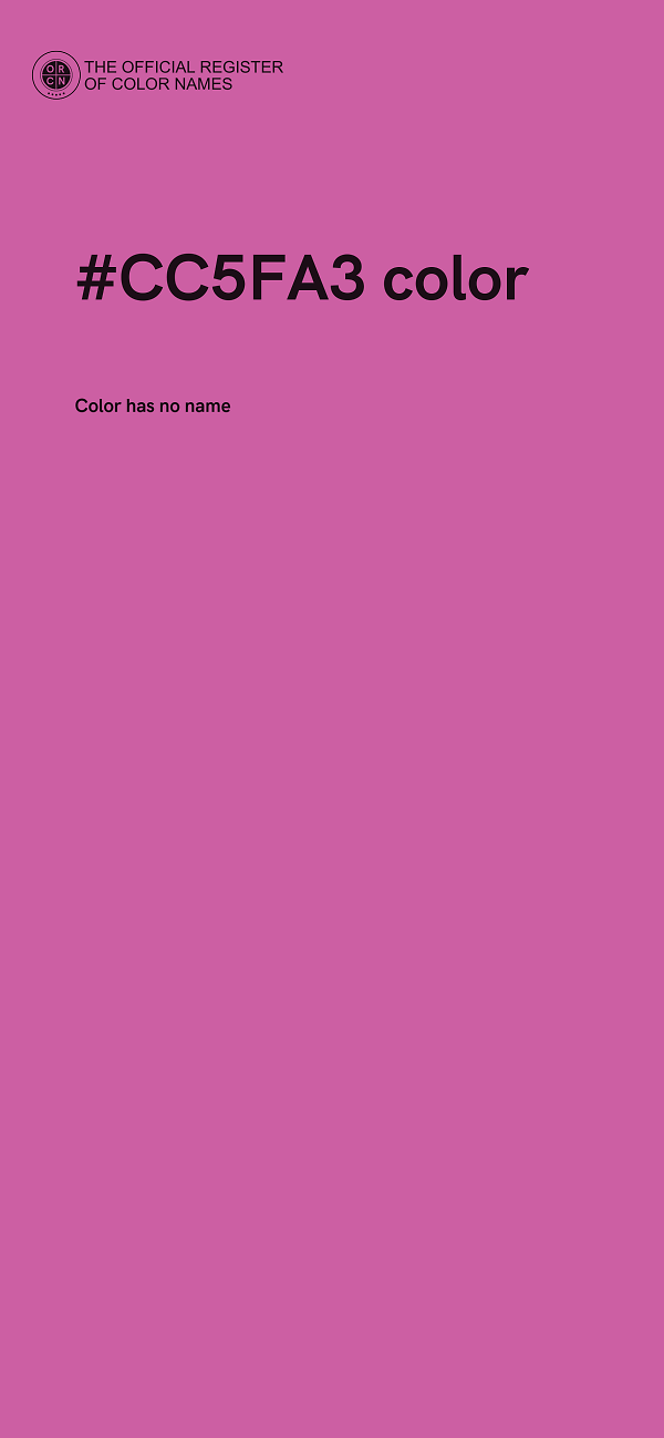 #CC5FA3 color image