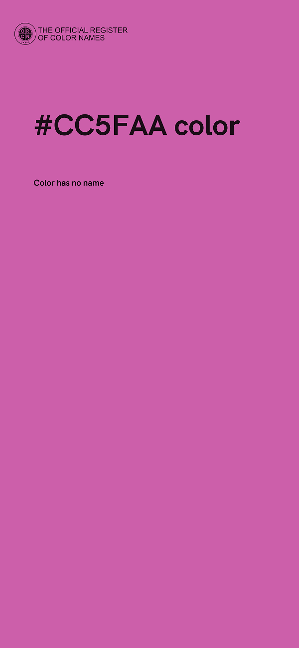#CC5FAA color image