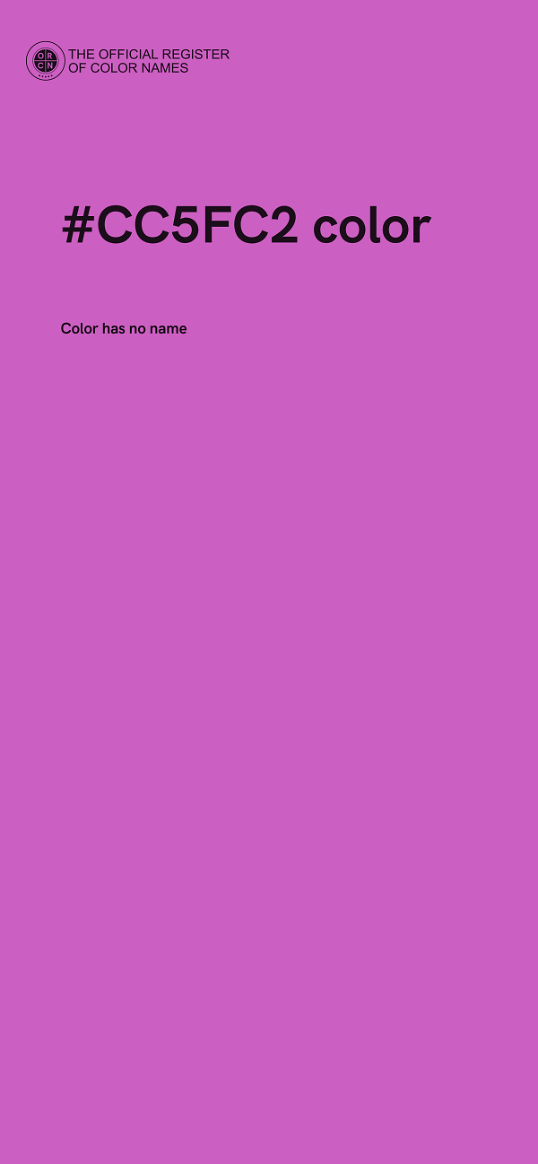 #CC5FC2 color image