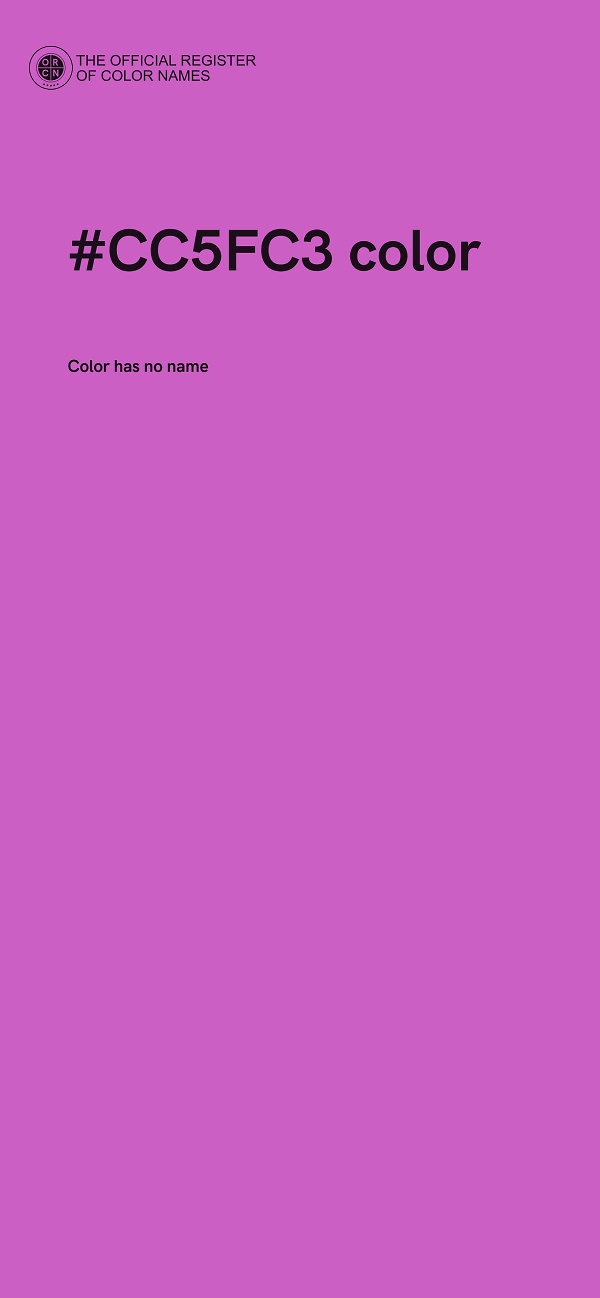 #CC5FC3 color image