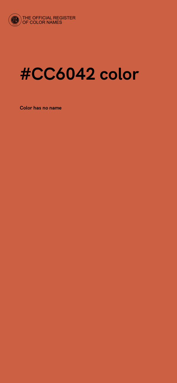 #CC6042 color image