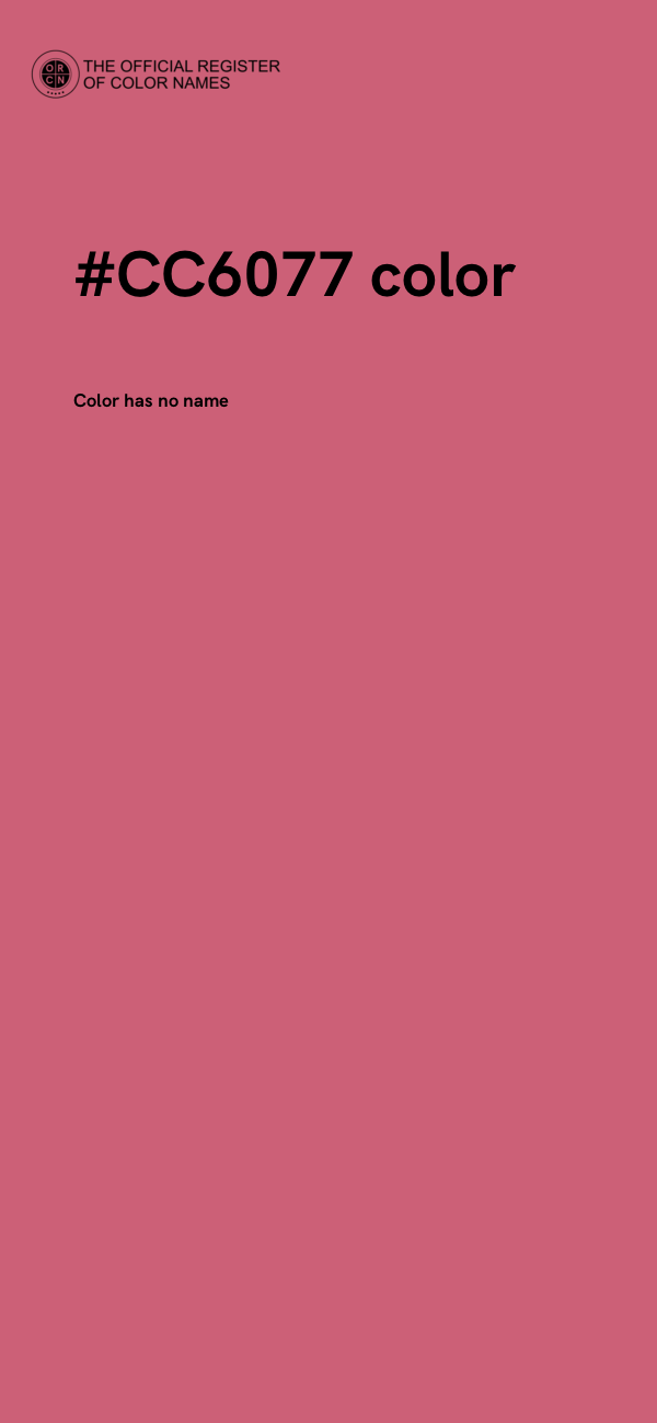 #CC6077 color image