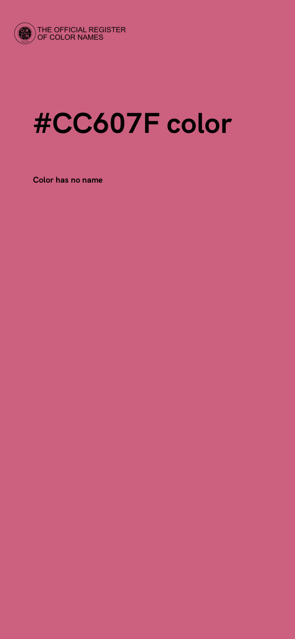 #CC607F color image