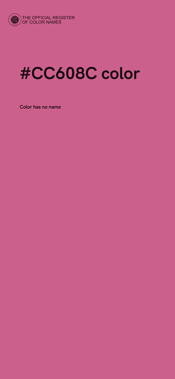 #CC608C color image