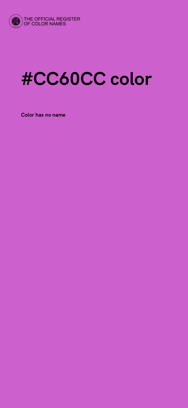 #CC60CC color image