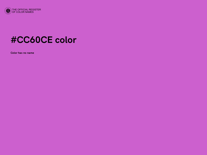#CC60CE color image