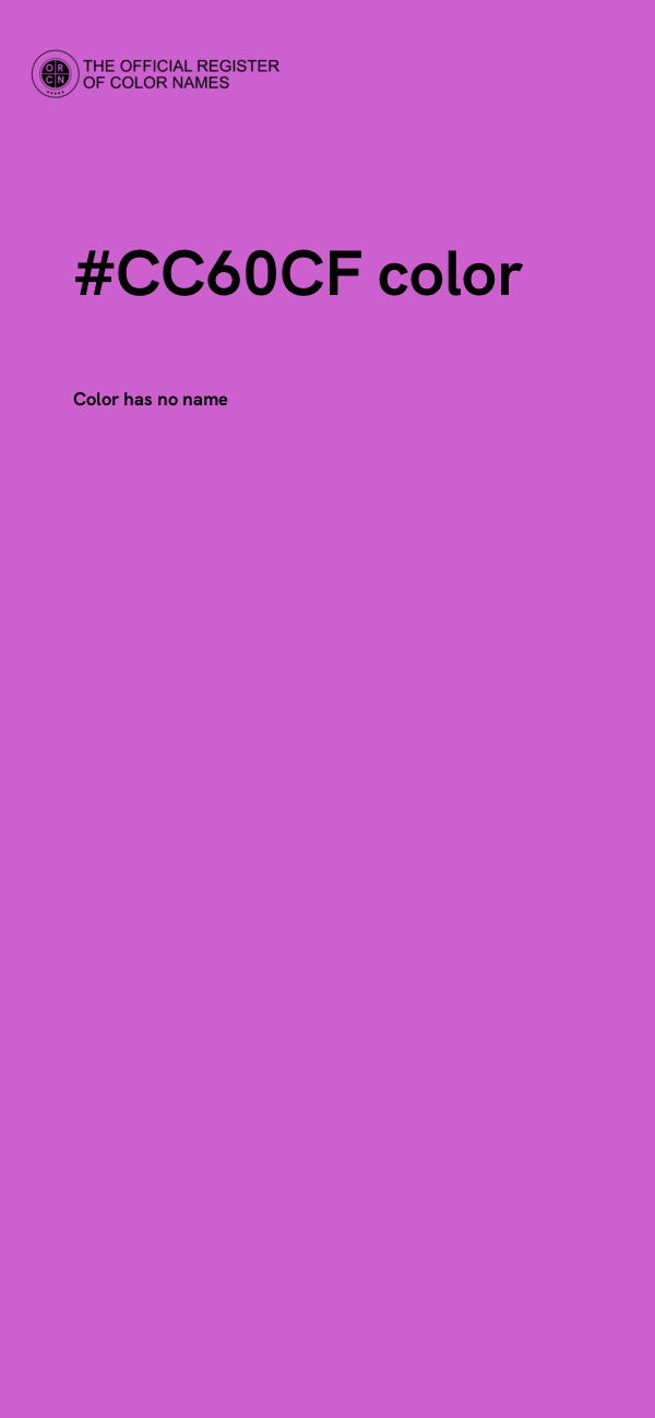 #CC60CF color image