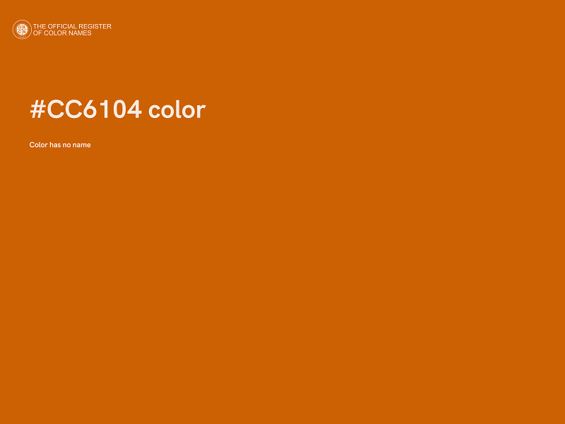 #CC6104 color image