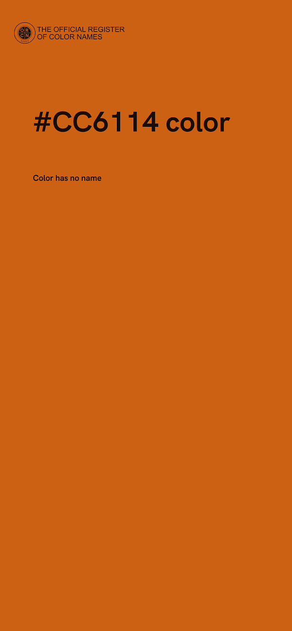 #CC6114 color image