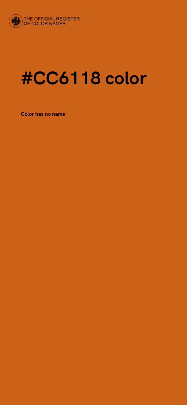 #CC6118 color image