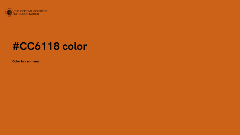 #CC6118 color image