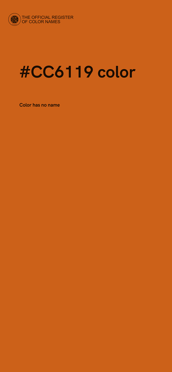 #CC6119 color image