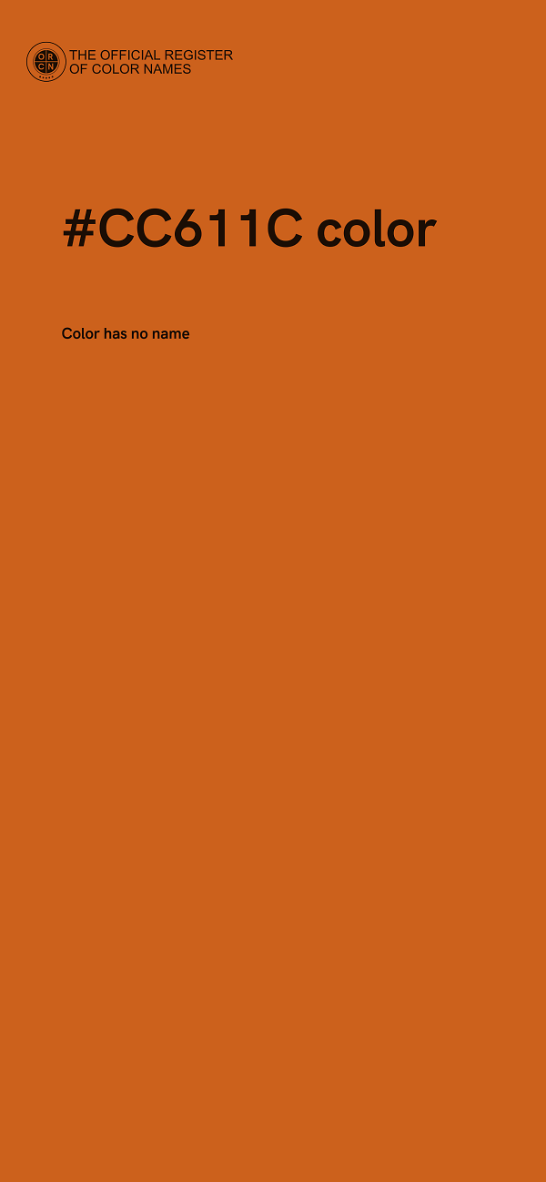 #CC611C color image