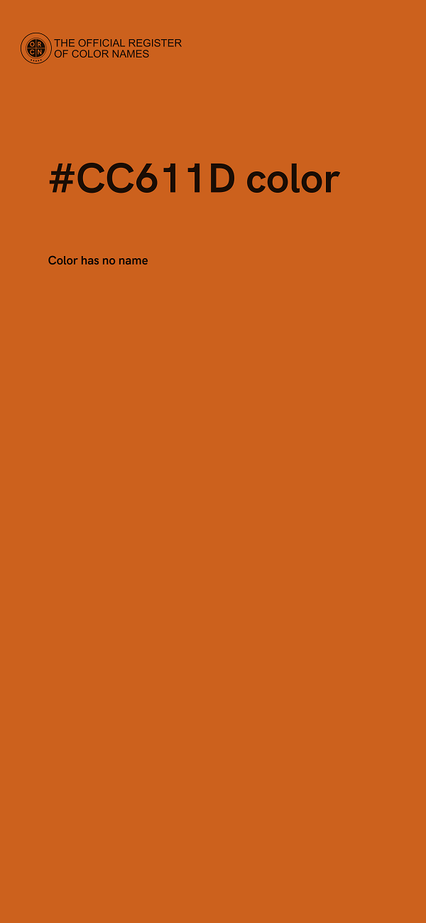 #CC611D color image
