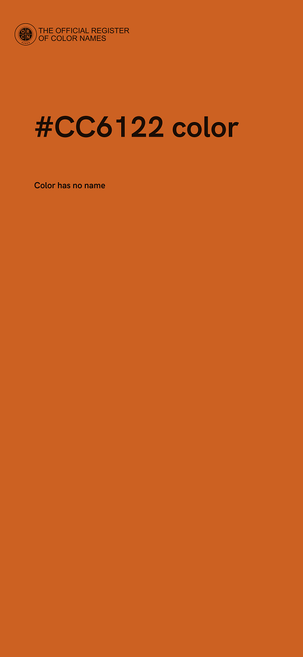 #CC6122 color image