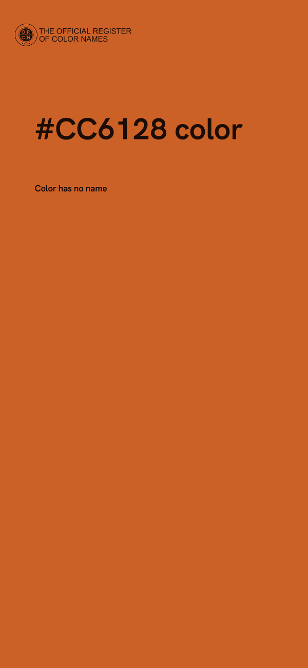 #CC6128 color image