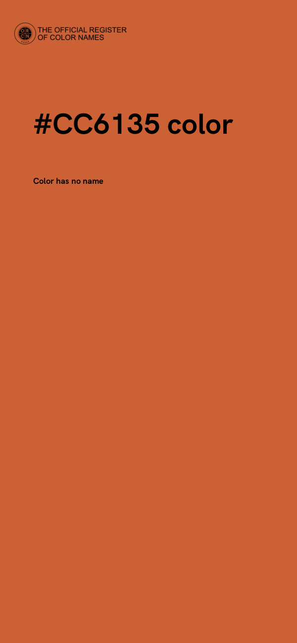 #CC6135 color image