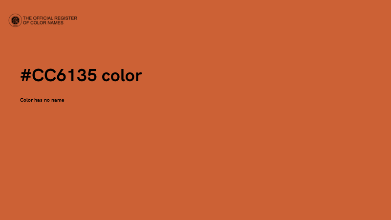 #CC6135 color image