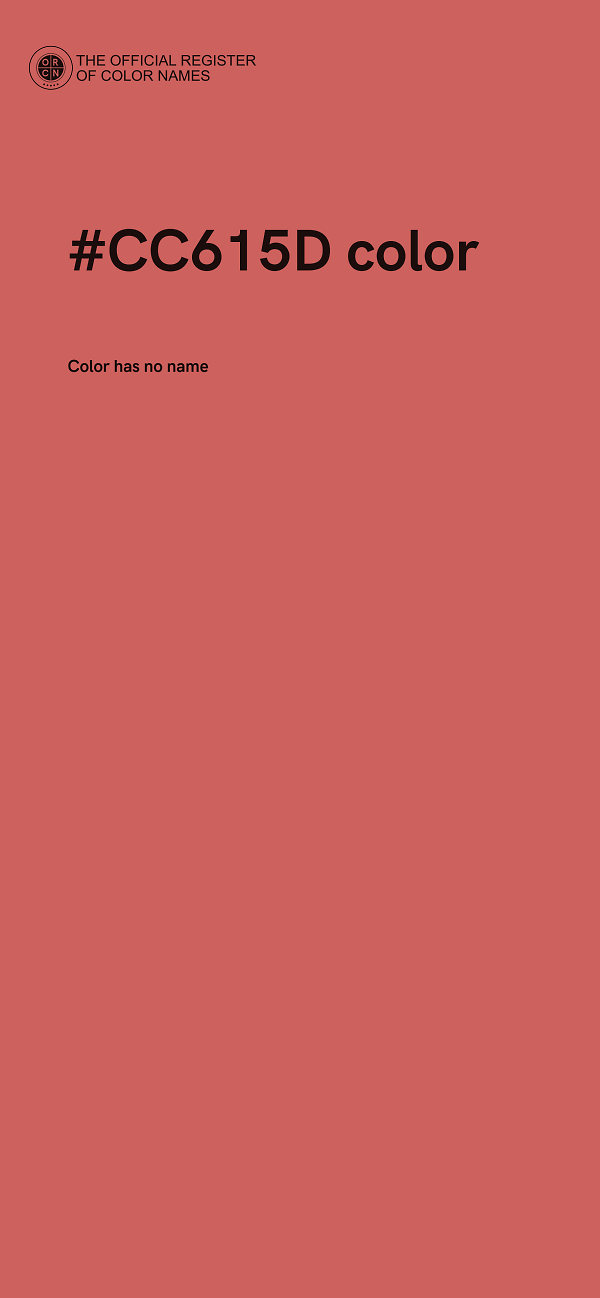 #CC615D color image