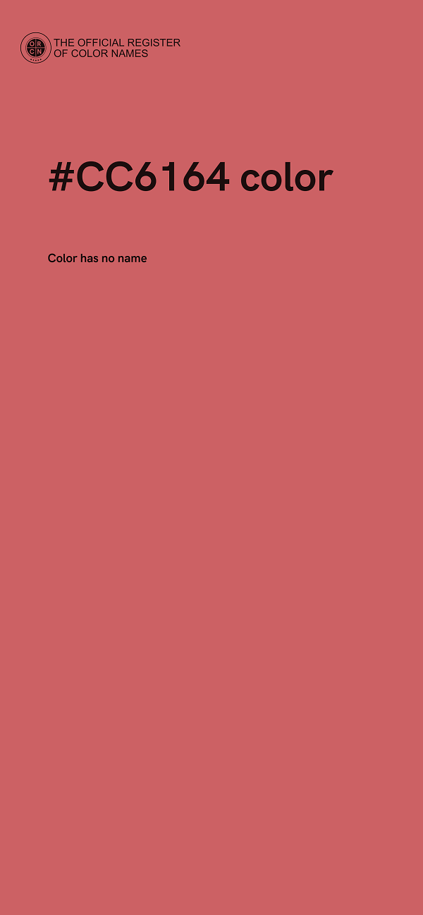 #CC6164 color image