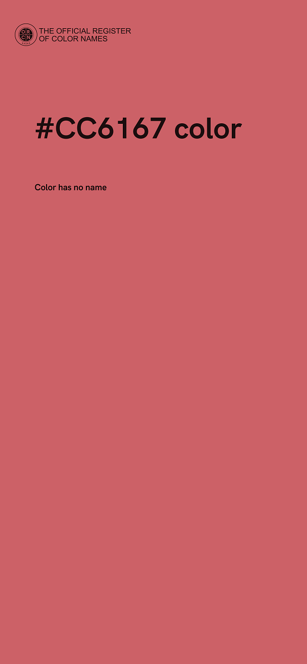 #CC6167 color image