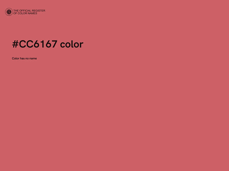 #CC6167 color image