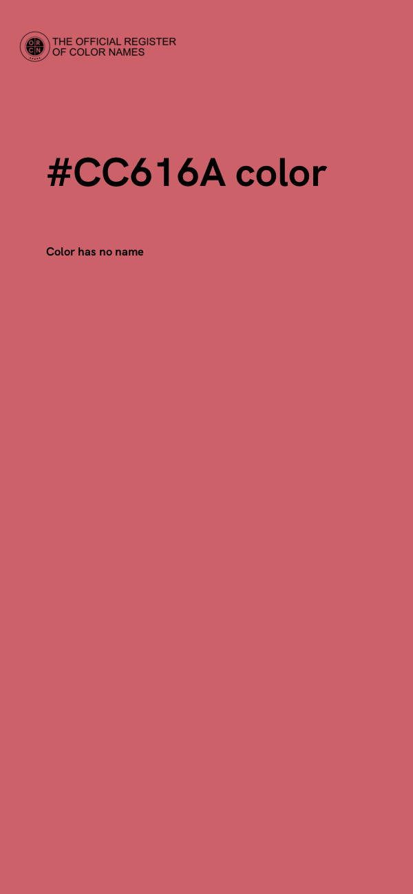#CC616A color image