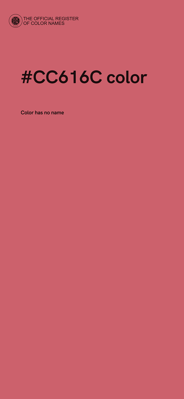 #CC616C color image